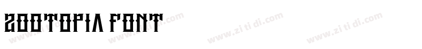 zootopia font字体转换 zootopia font字体转换